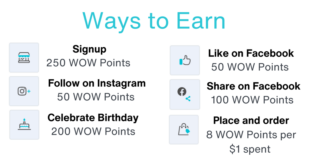 Ways to Earn WOW Points