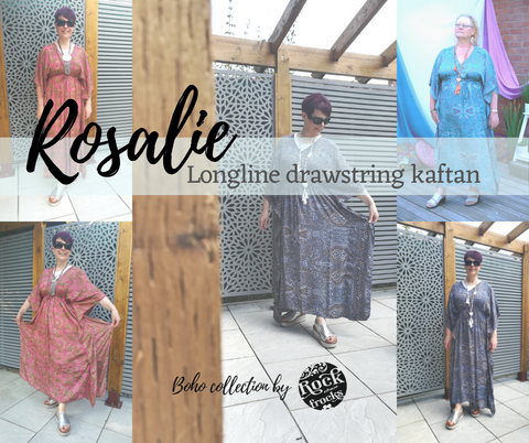 Rosalie longline drawstring kaftan from the Boho Collection by Rock Those Frocks