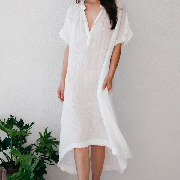 cotton gauze caftan