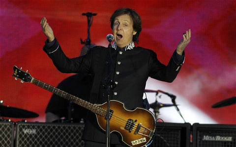 Paul McCartney Left handed guitarist