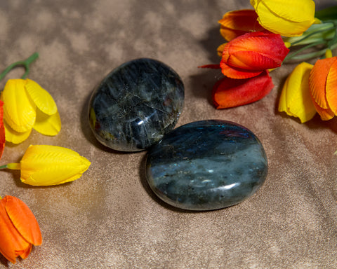 Large Labradorite Palmstones