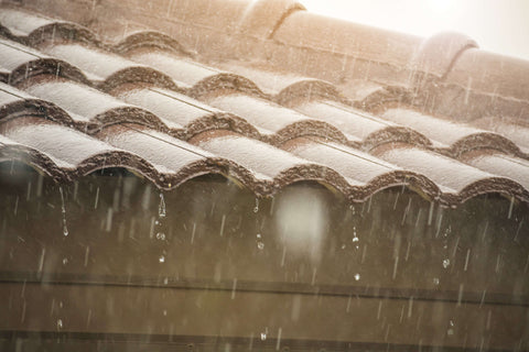 Rainfall on roof