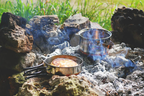 Cooking while camping
