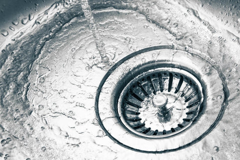 Water in sink drain