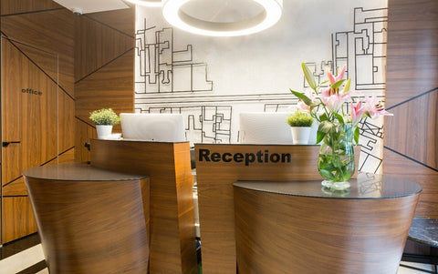 Hotel reception desk