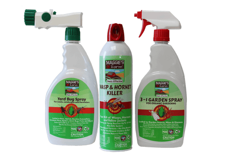 Maggie's Farm Yard Bug Spray, Wasp & Hornet Killer, 3-in-1 Garden Spray