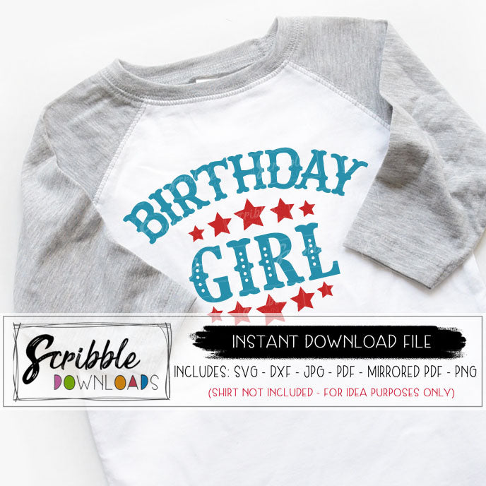 Download Birthday Girl Circus Svg Scribble Downloads