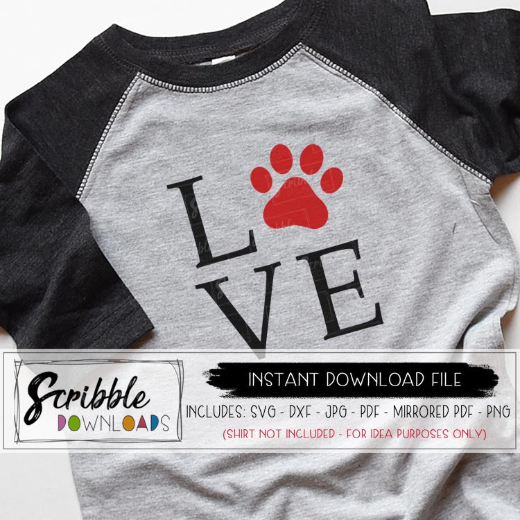 Download Love Animal Paw Svg Scribble Downloads