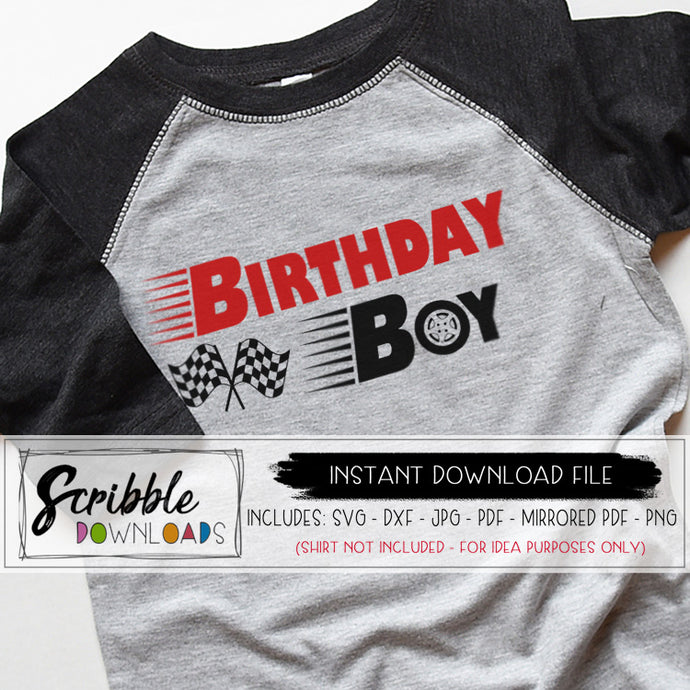 Download Cars Birthday Boy SVG - scribble downloads