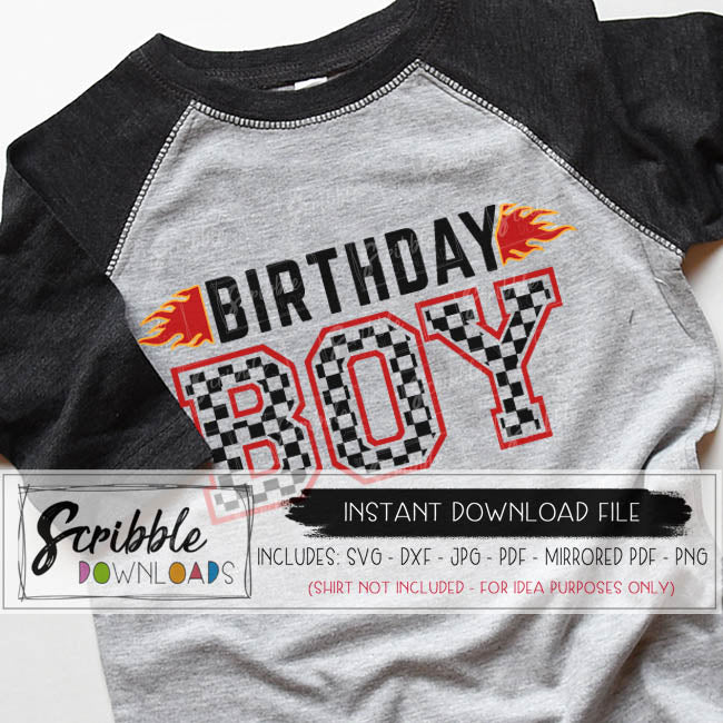 Download Birthday Boy Car SVG - scribble downloads