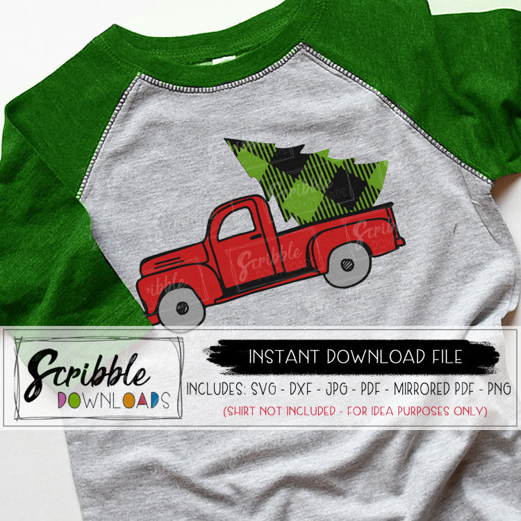 Download Old Truck Christmas Svg Scribble Downloads