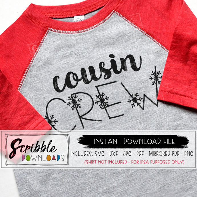 Download Cousin Crew (snowflakes) SVG - scribble downloads