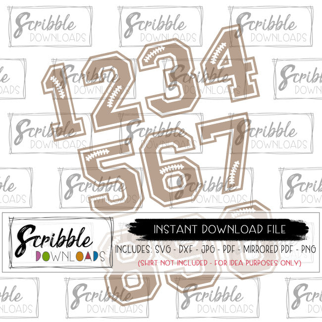 Download Football Numbers Svg Scribble Downloads