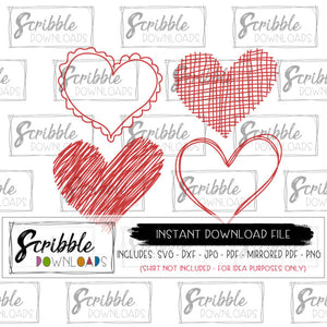Download Hearts Bundle Svg Scribble Downloads