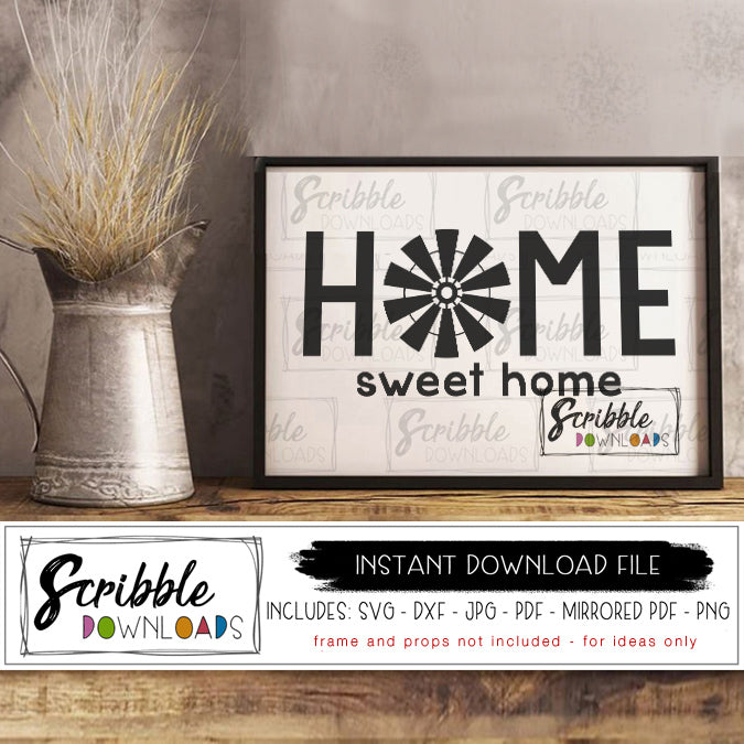 Free Free 162 Home With Windmill Svg SVG PNG EPS DXF File