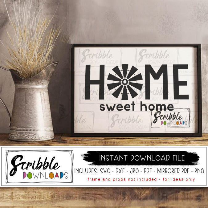 Free Free 331 Home With Windmill Svg SVG PNG EPS DXF File