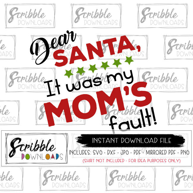 Download Dear Santa Family SVG - scribble downloads