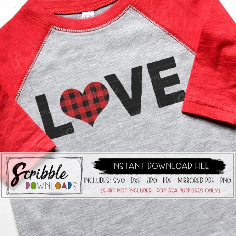 Download Love Plaid SVG - scribble downloads