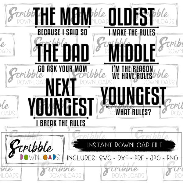 Download Sibling Rules SVG - scribble downloads