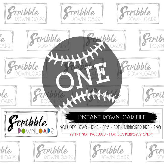 Download 1 Baseball SVG - scribble downloads