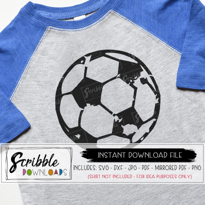 Download Soccer Ball Distressed Svg Scribble Downloads