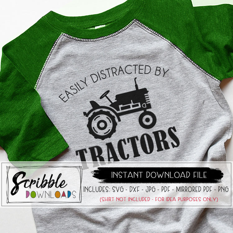 Download Easily Distracted By Tractors Svg Scribble Downloads