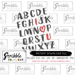 Free Free Abc I Heart U Svg 684 SVG PNG EPS DXF File