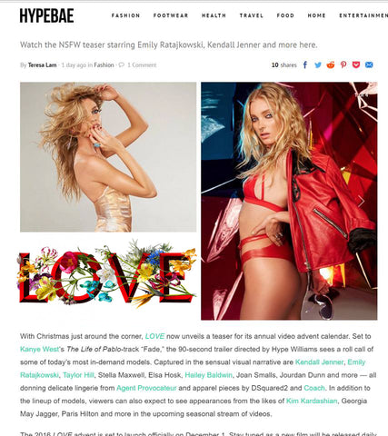 hype bae love magazine elsa hosk