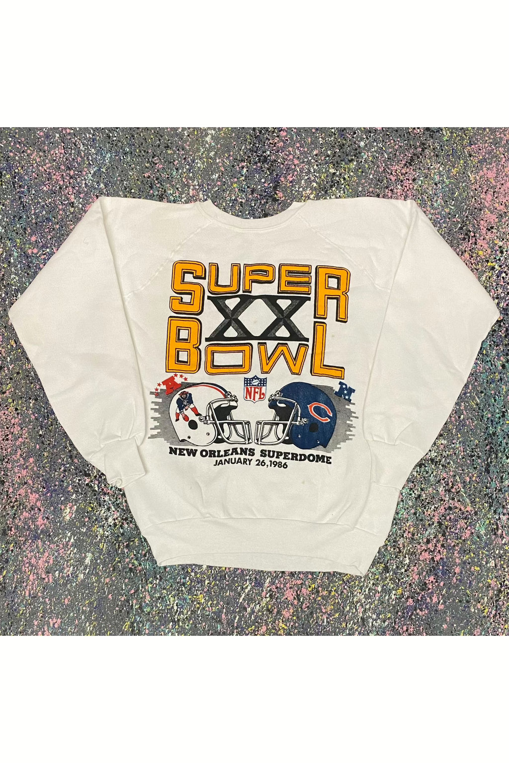 Vintage 1986 Chicago Bears Super Bowl XX Champions T-Shirt 