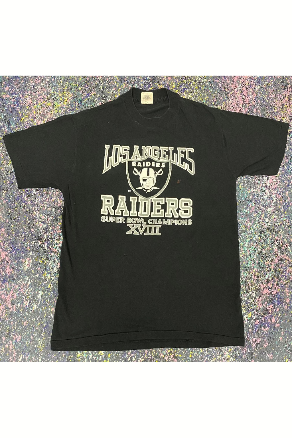 Buy Vintage Los Angeles Raiders 1984 Super Bowl XVIII Champions T