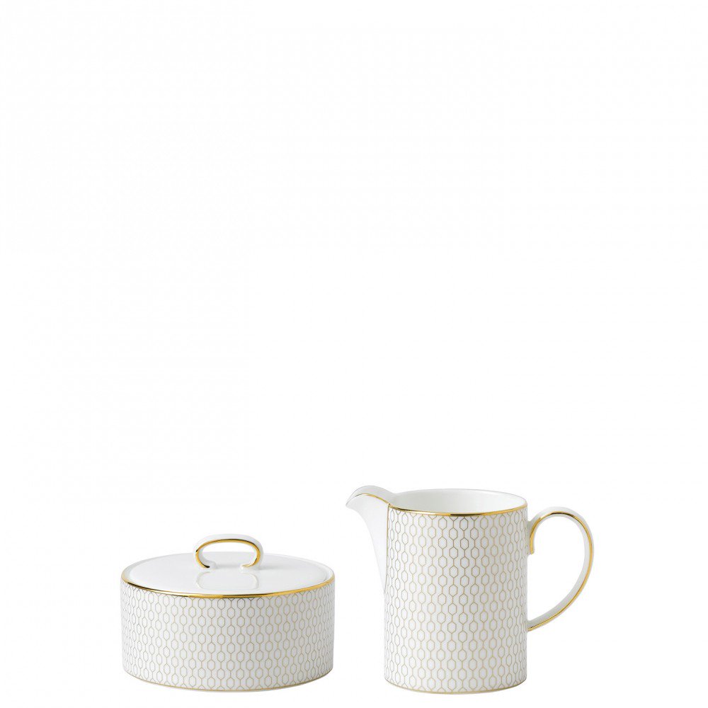 cream tableware