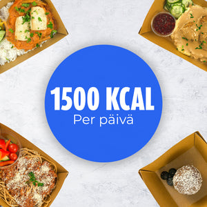 1500 kcal/päivä - 3 päivän ateriat - 26 euroa per päivä – Viikox Food