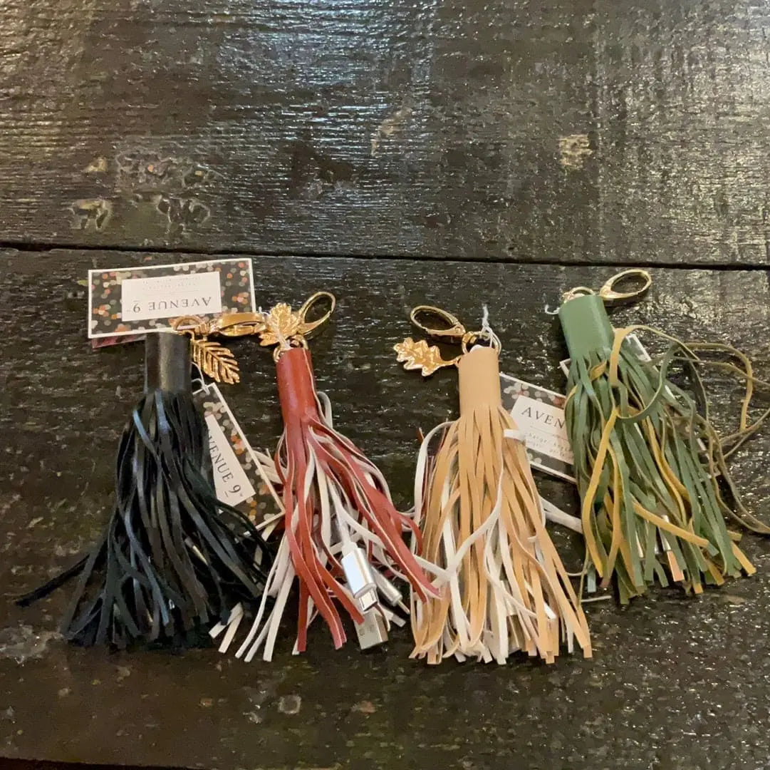 Tassel Charger  Keychain The Magnolia Cottage Boutique