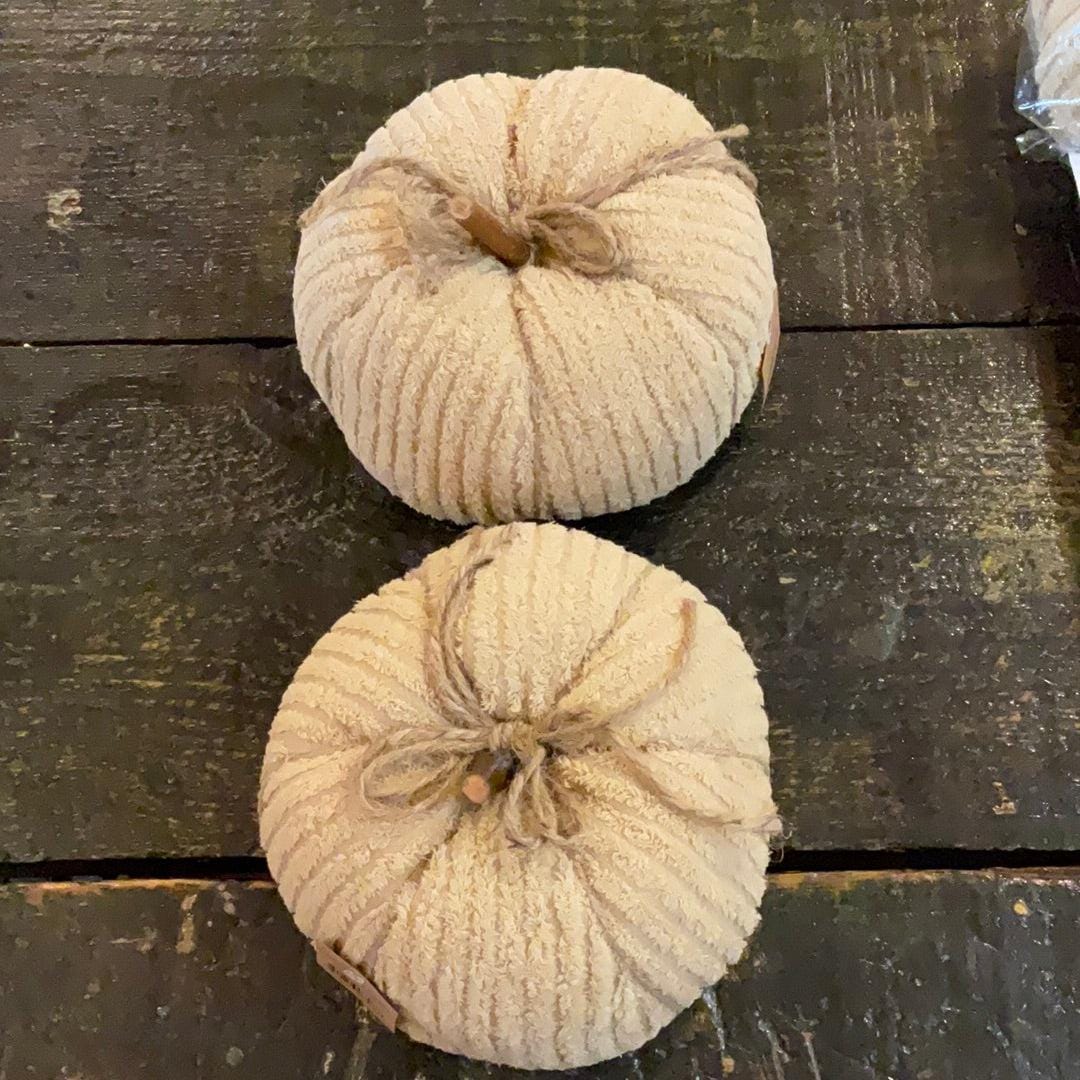 8” Chenille Pumpkin The Magnolia Cottage Boutique