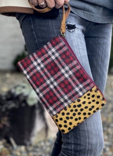 Cheetah and plaid wristlet The Magnolia Cottage Boutique