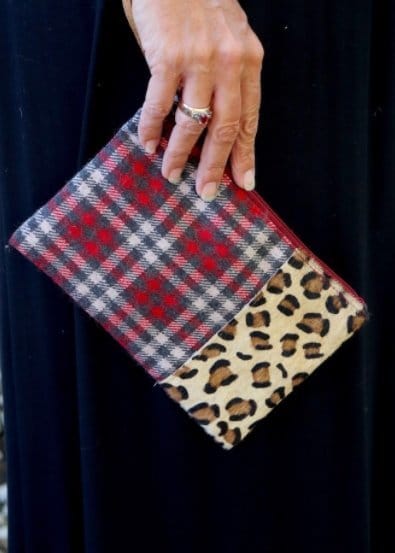 Leopard and plaid wristlet The Magnolia Cottage Boutique