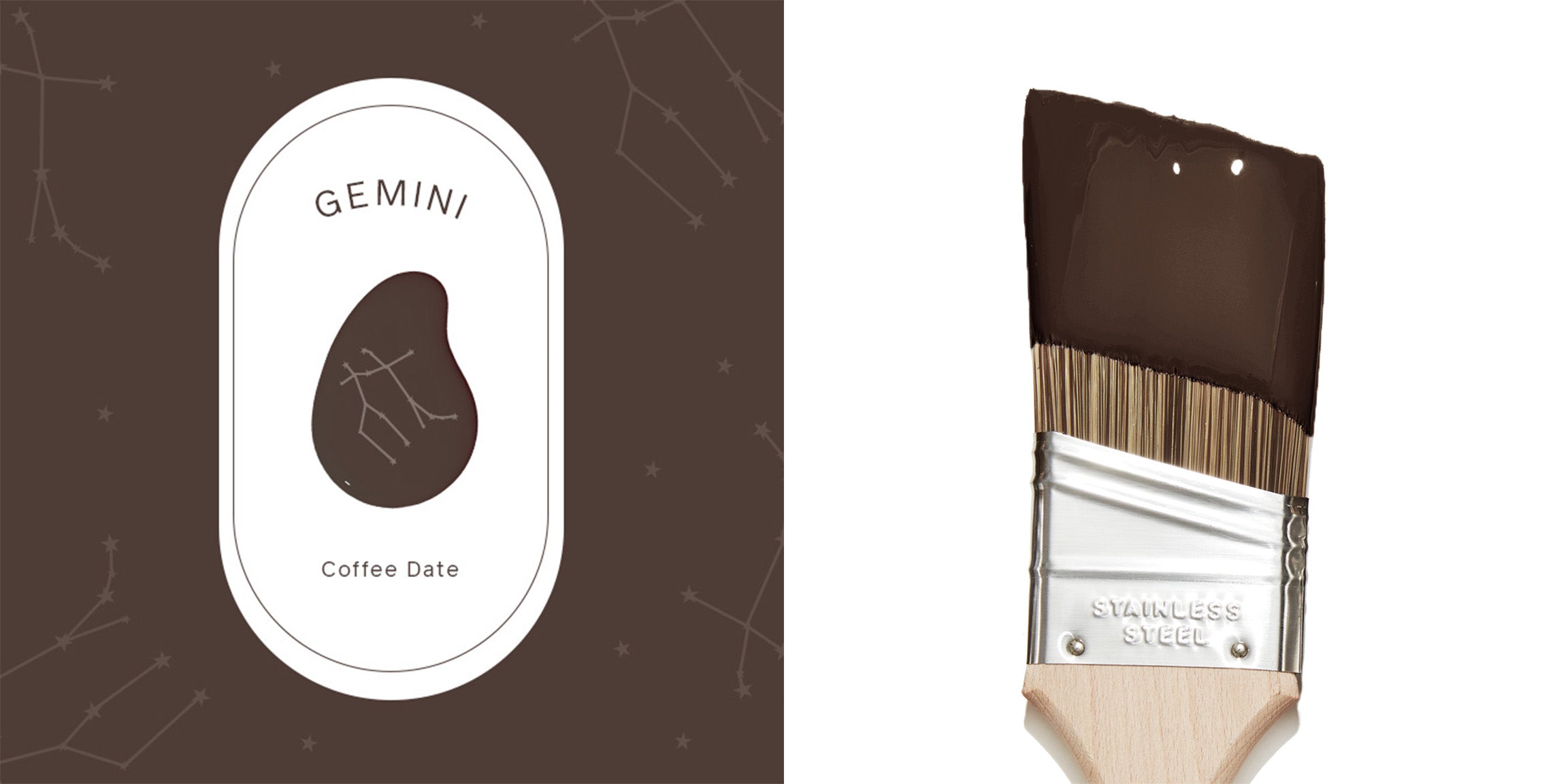 Get your 2023 horoscope and find the perfect paint colors for your zodiac. For Gemini, it’s Coffee Date — a rich brown paint color from Clare.