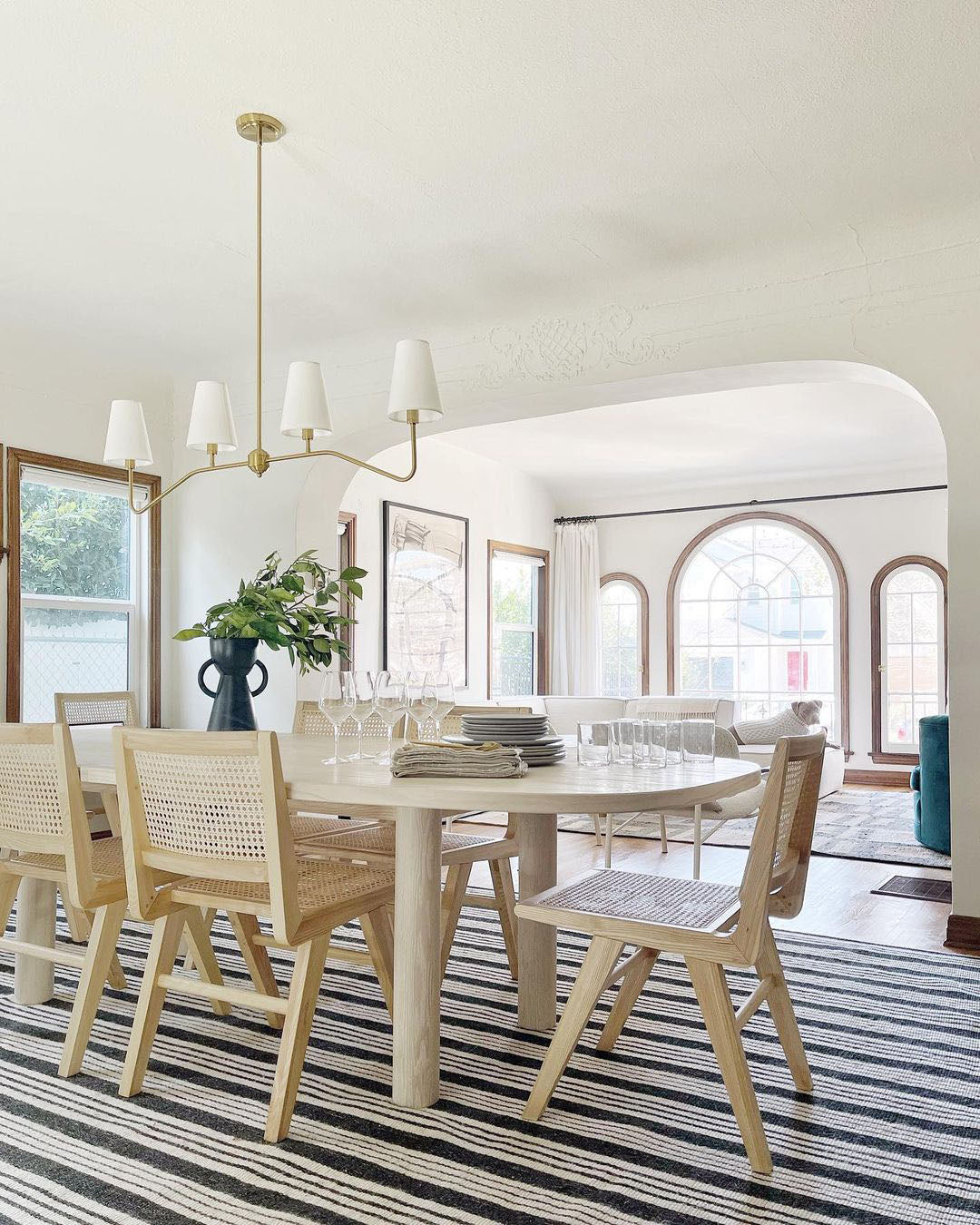 Before finding the best dining room color, this space felt less personal and inspiring.