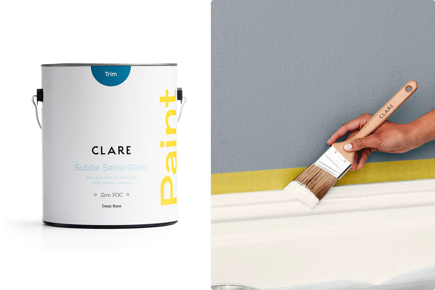 The best paint finish for walls is semigloss. This is semi-gloss paint from Clare