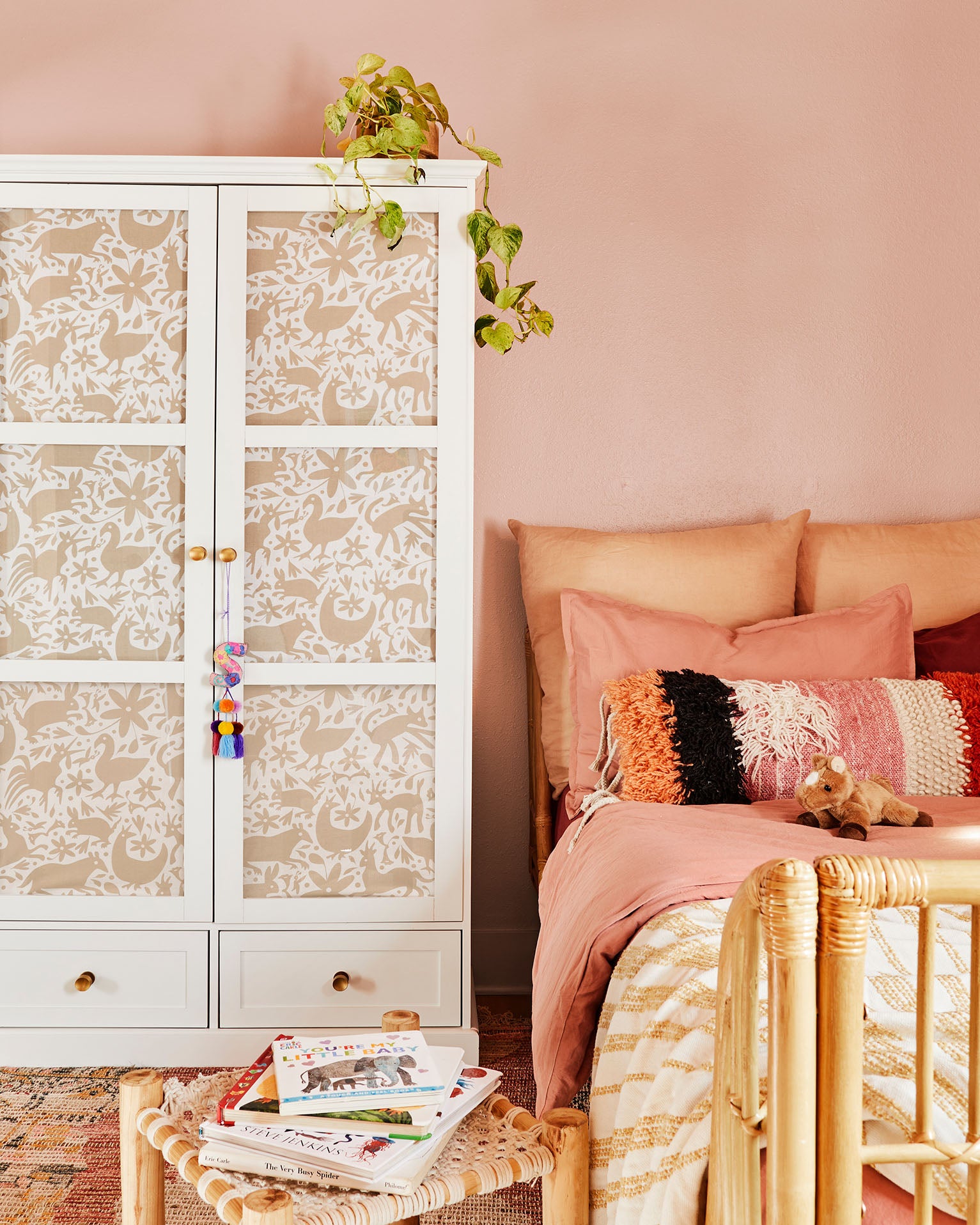Choose furniture with a long lifespan when decorating a little girl's room--no need to stick to toddler-sized pieces.