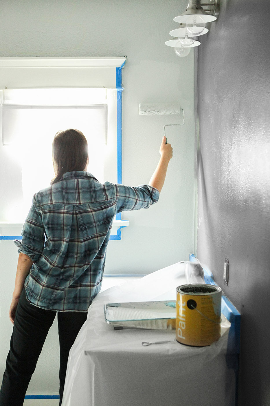 Gray bathroom makeover