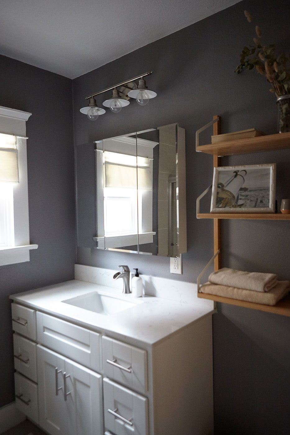 Gray bathroom