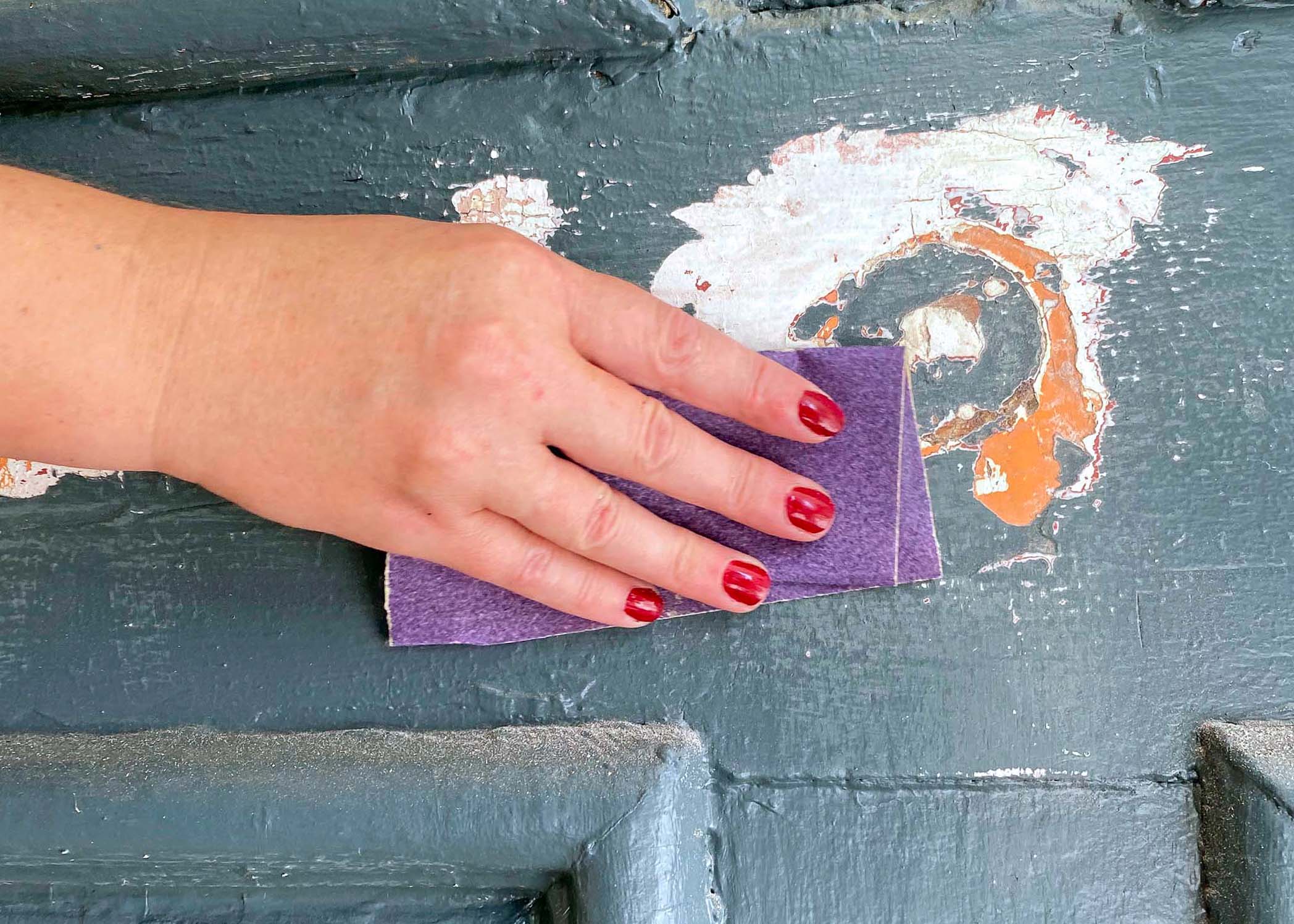 How to Paint a Front Door: Sanding and Prepping your surface for painting. 