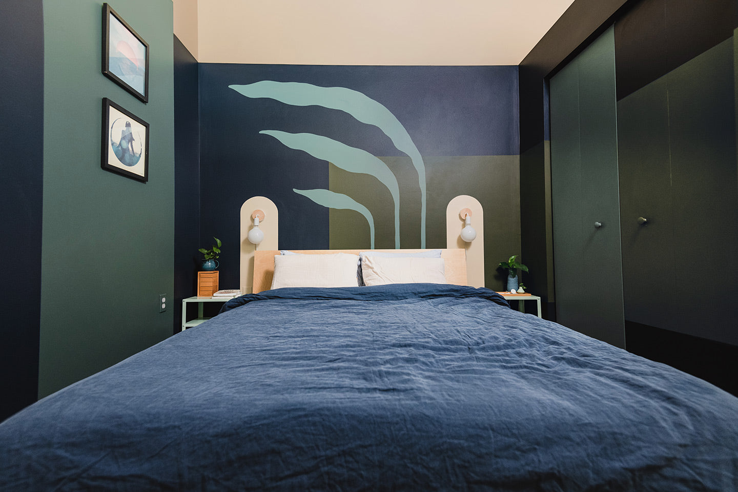 Painting the bedroom is a great way to change the vibe of your space.