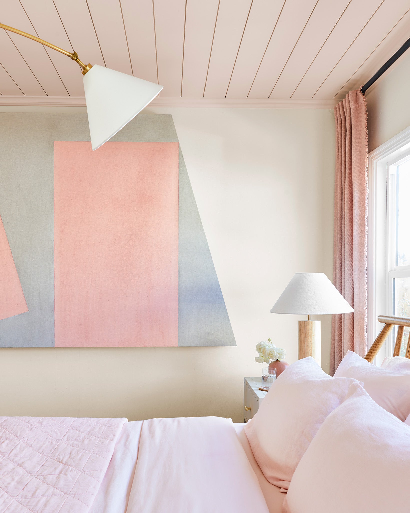 Try painting your ceiling a color for an easy room upgrade. 