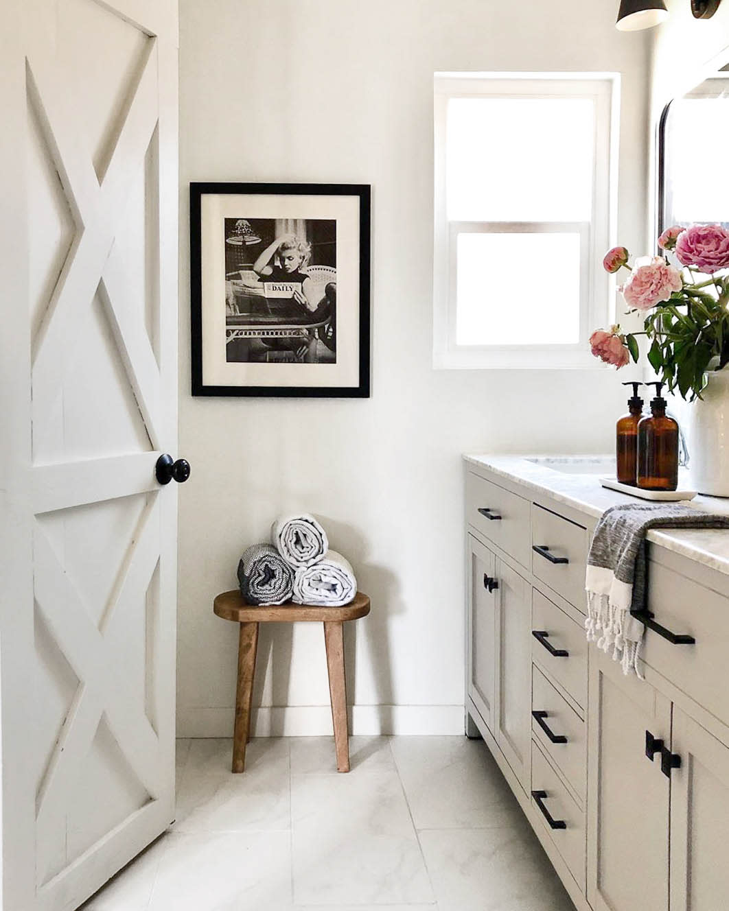 Try An Easy Method for Painting Bathroom Cabinets this Weekend 