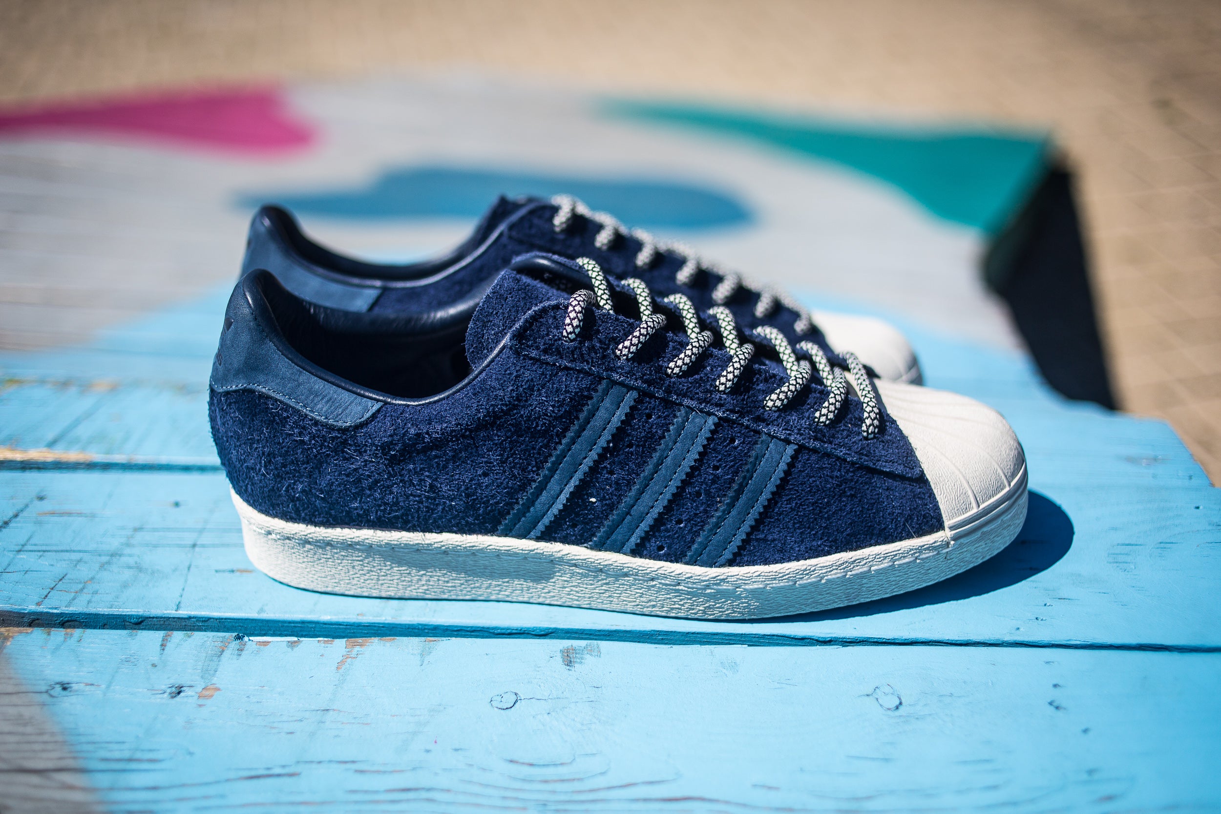 adidas superstar 80s Bleu