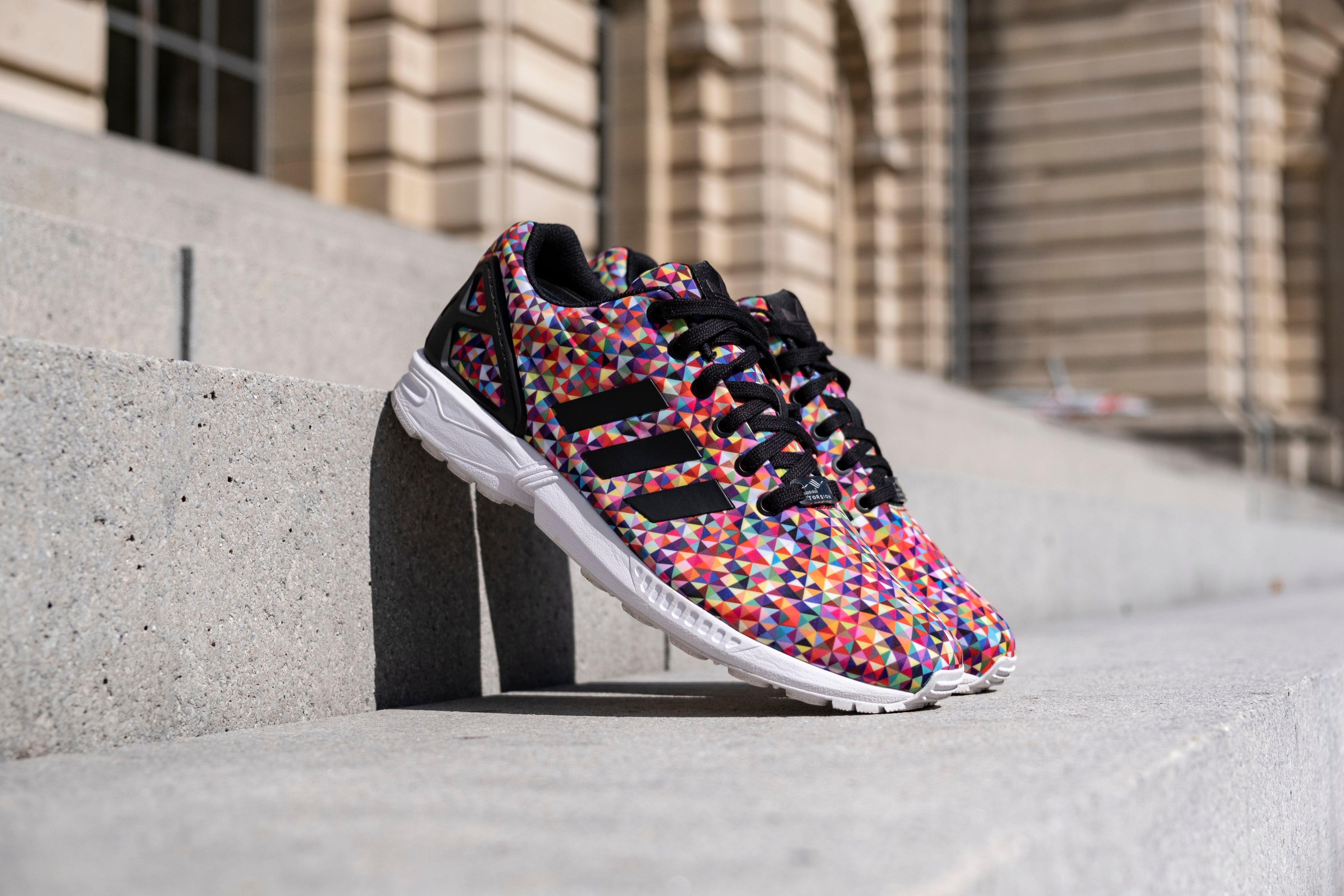 adidas zx flux print noir