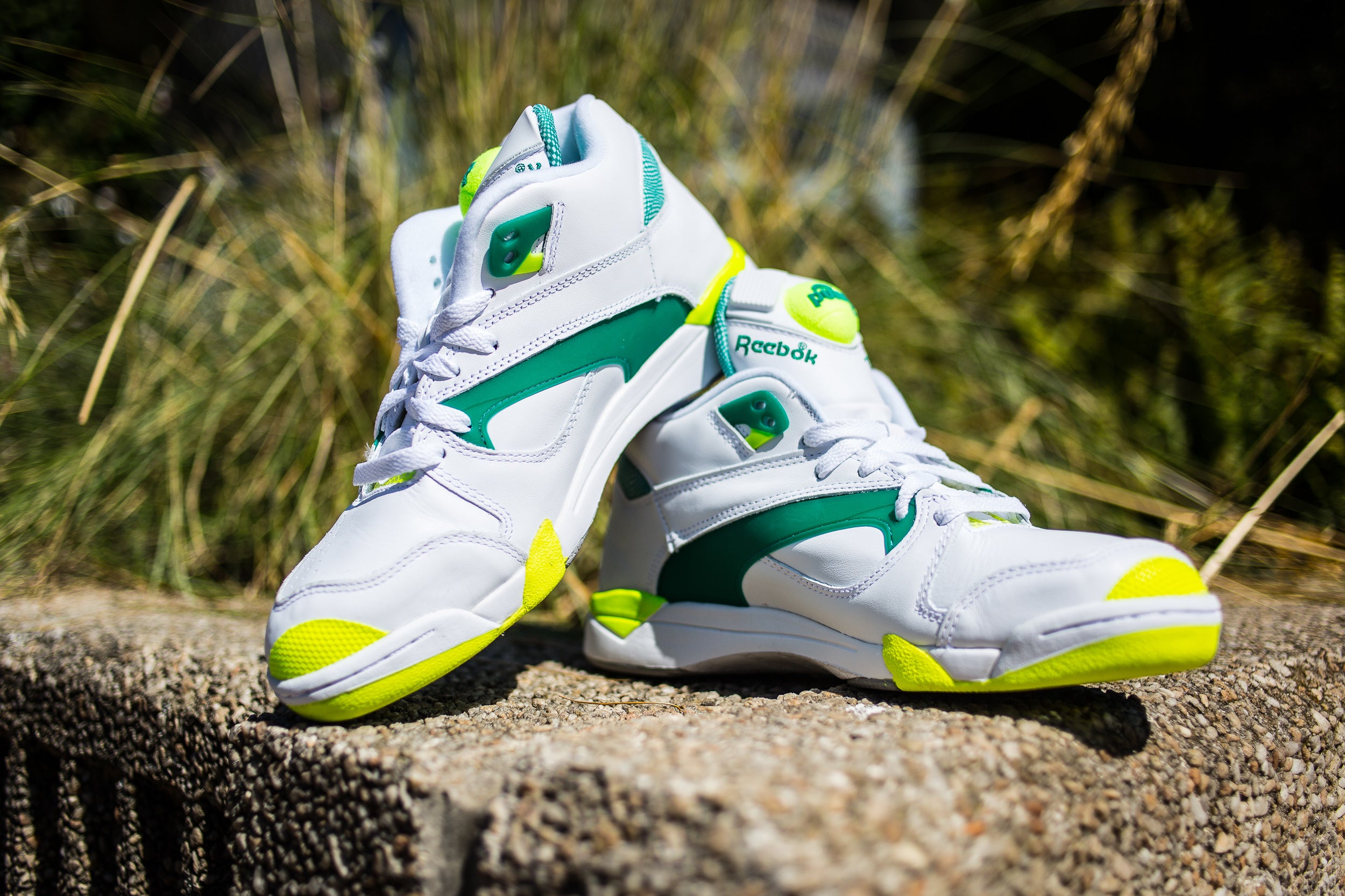 reebok court victory pump citron