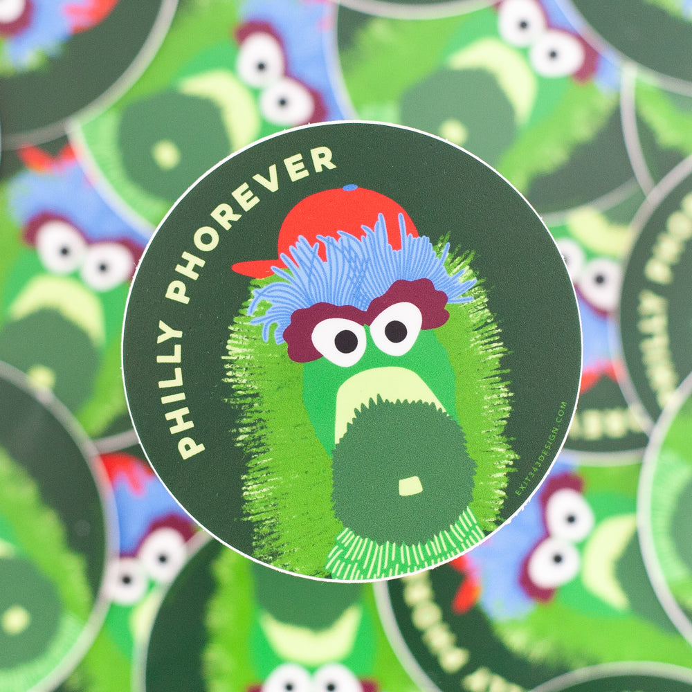 Buy Wholesale Phillies Phanatic sticker, Philadelphia baseball